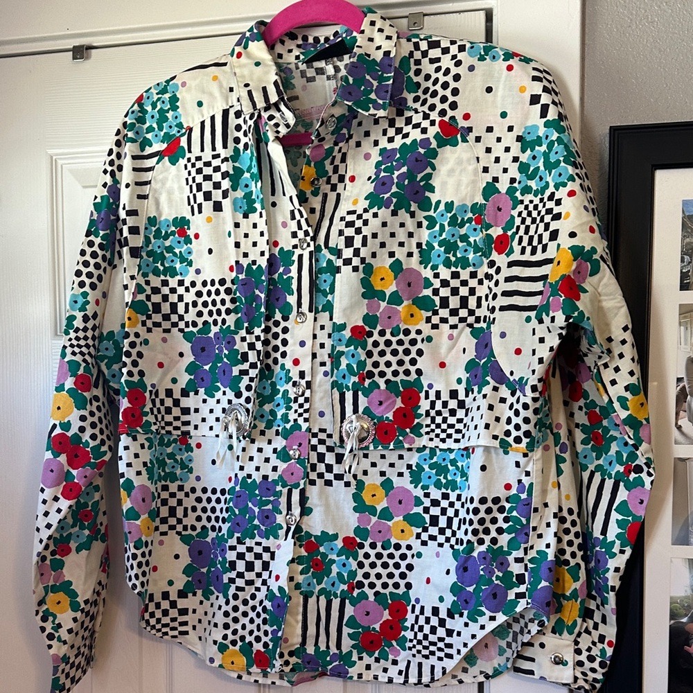 Colorful Patterned Vintage Men's Shirt